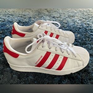 Adidas Superstar Red White Size 5.5 Unisex
